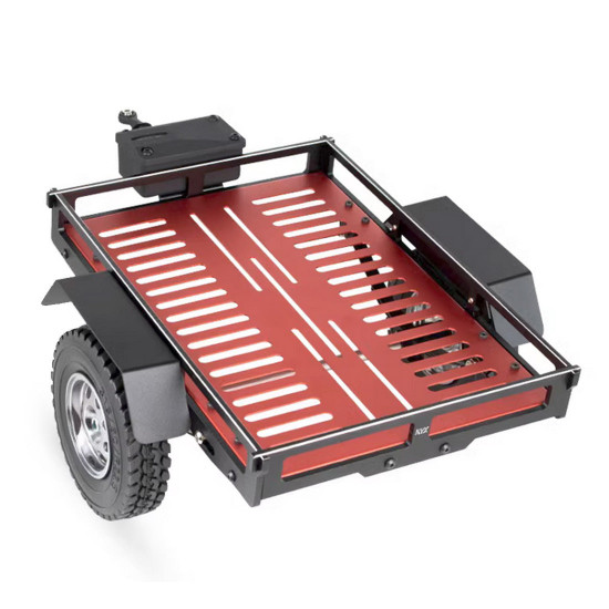 1/10 scale rc single-axle trailer diy toy for scx10/trx-4 modified model cars (kit version) 1/10 scale rc single-axle trailer diy toy for scx10/trx-4 modified model cars (kit version)