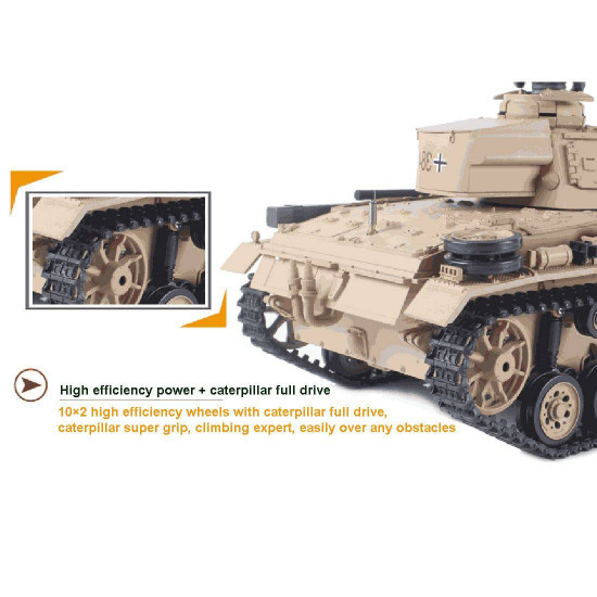 1/16 german ⅲ h tank 2.4g remote control model rechargeable military tank 1/16 german ⅲ h tank 2.4g remote control model rechargeable military tank