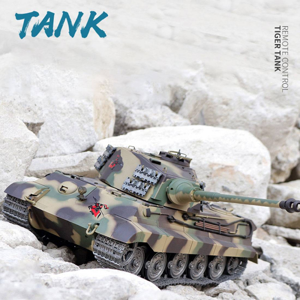 BESTYMXY HengLong RC M1A2 Abrams Char d'armée télécommandée 1:16 2,4 GHz avec son et lumière pour enfants de 14 ans et plus
