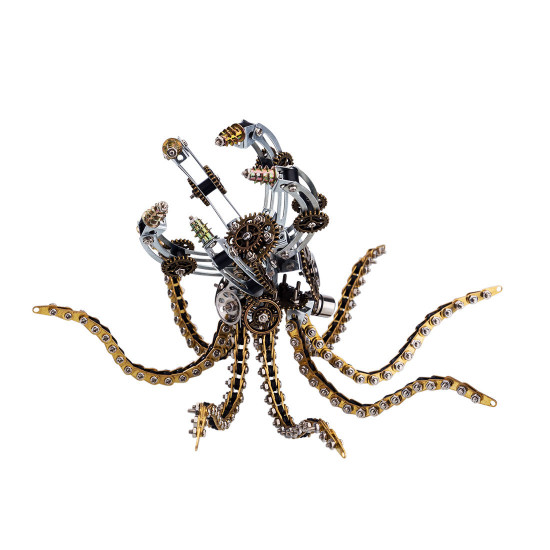 3d metal steampunk galaxy craft puzzle mechanical octopus with desk lamp model diy assembly for home decor creative gift-1060pcs 3d metal steampunk galaxy craft puzzle mechanical octopus with desk lamp model diy assembly for home decor creative gift-1060pcs