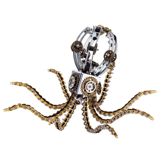 3d metal steampunk galaxy craft puzzle mechanical octopus with desk lamp model diy assembly for home decor creative gift-1060pcs 3d metal steampunk galaxy craft puzzle mechanical octopus with desk lamp model diy assembly for home decor creative gift-1060pcs