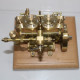 3.7cc two cylinder double acting steam engine model with 200ml steam boiler 3.7cc two cylinder double acting steam engine model with 200ml steam boiler