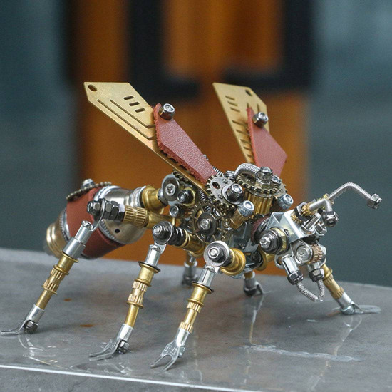 3d metal insect assembly model diy exquisite combination four-piece set 3d metal insect assembly model diy exquisite combination four-piece set