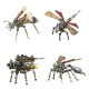 3d metal insect assembly model diy exquisite combination four-piece set 3d metal insect assembly model diy exquisite combination four-piece set