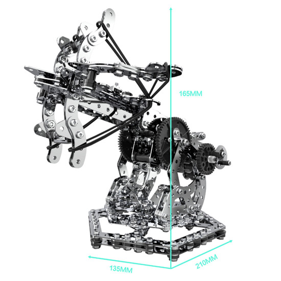 3d metal mechanical puzzle dragon crossbow model assembly kit for kids, teens, and adults-812pcs 3d metal mechanical puzzle dragon crossbow model assembly kit for kids, teens, and adults-812pcs