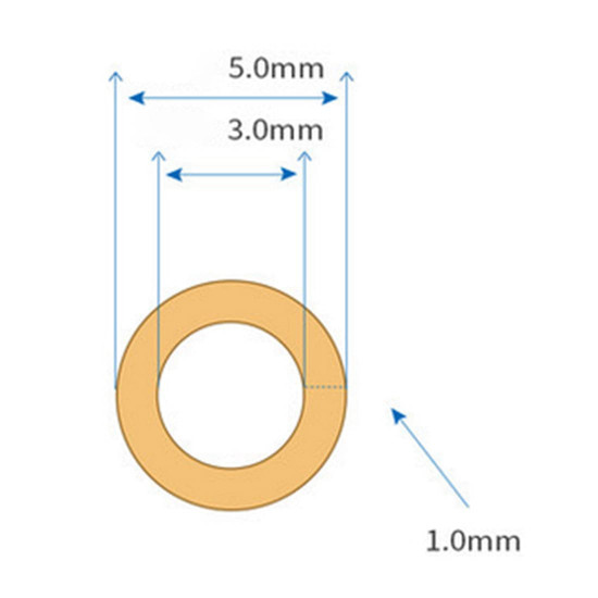 3mm id x 5mm od 1m bpt heat-resistant uvioresistant peristaltic pump silicone rubber tubing