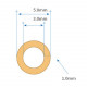 3mm id x 5mm od 1m bpt heat-resistant uvioresistant peristaltic pump silicone rubber tubing
