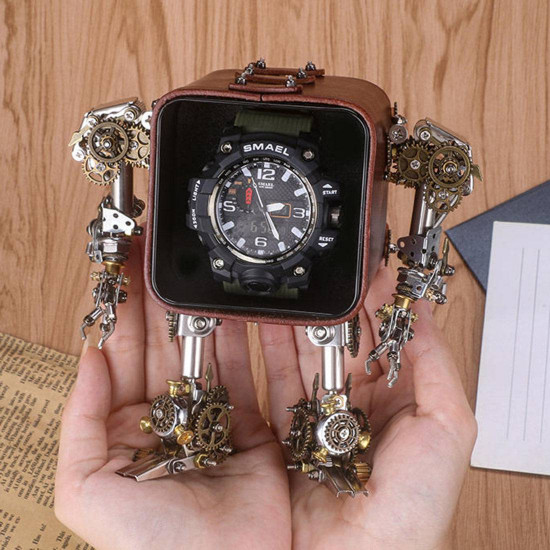 540pcs+ diy mechanical chronos watch stand mecha warrior metal model 540pcs+ diy mechanical chronos watch stand mecha warrior metal model
