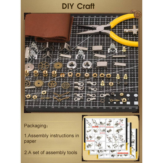 540pcs+ diy mechanical chronos watch stand mecha warrior metal model 540pcs+ diy mechanical chronos watch stand mecha warrior metal model