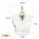 75 x 140mm 450ml anti explosion leak proof stainless steel lab alcohol burner lamp for stirling engine external combustion engine model