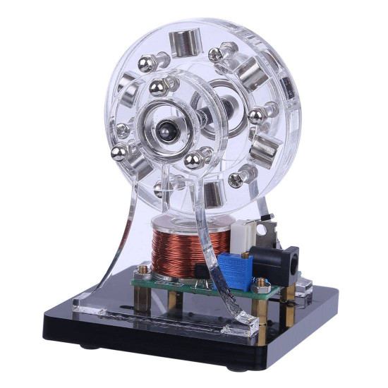 brushless magnetic suspension hall motor engine stem toy (random color light)