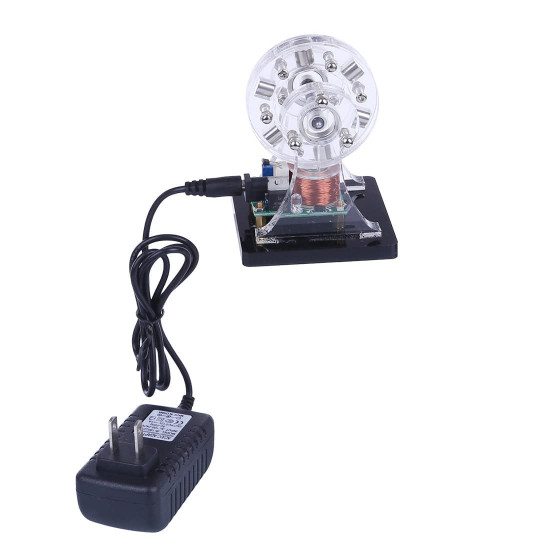 brushless magnetic suspension hall motor engine stem toy (random color light)