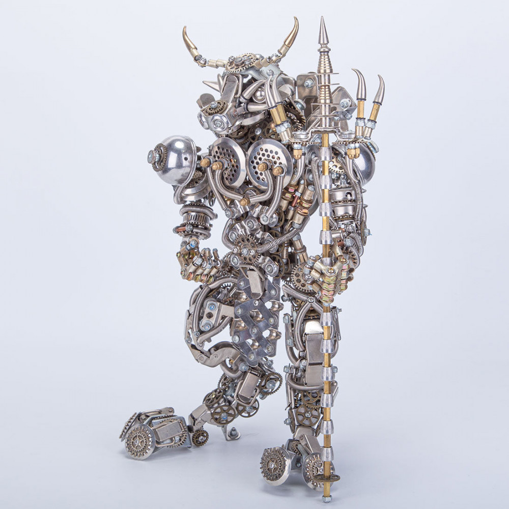 bull-headed demon minotaur 3d diy metal assembly model building kits ...