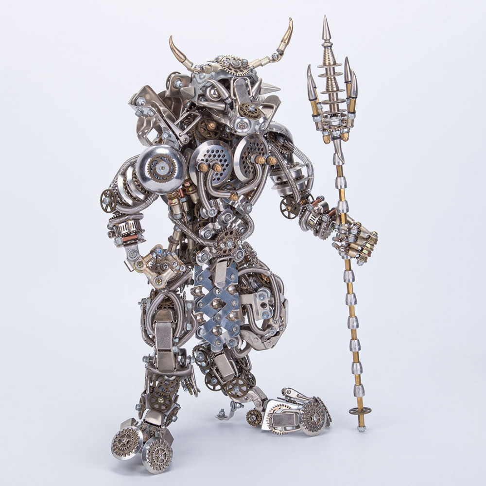 bull-headed demon minotaur 3d diy metal assembly model building kits ...