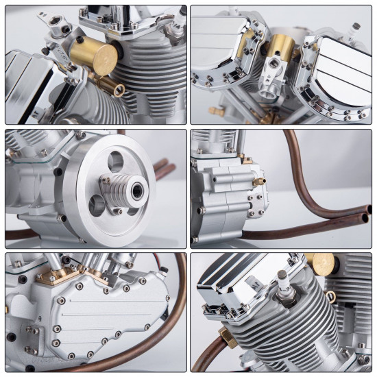 cison fg-vt9 v2 9cc four-stroke gasoline engine model with metal base fuel tank full set cison fg-vt9 v2 9cc four-stroke gasoline engine model with metal base fuel tank full set