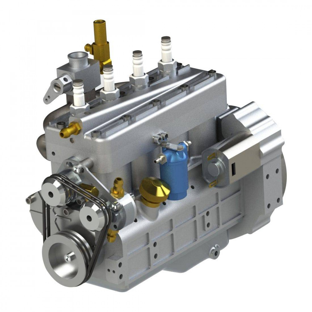 cison fl4-175 flathead inline 4 cylinder four stroke 9,000rpm rc water ...