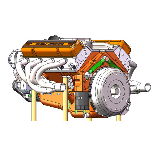 cison gasoline ohv v8 small-block engine model kits 4-stroke 44cc water-cooled 1/6 cison gasoline ohv v8 small-block engine model kits 4-stroke 44cc water-cooled 1/6