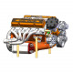 cison gasoline ohv v8 small-block engine model kits 4-stroke 44cc water-cooled 1/6 cison gasoline ohv v8 small-block engine model kits 4-stroke 44cc water-cooled 1/6