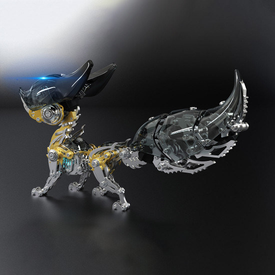 diy 3d metal linglong fox model building kits for adults diy 3d metal linglong fox model building kits for adults