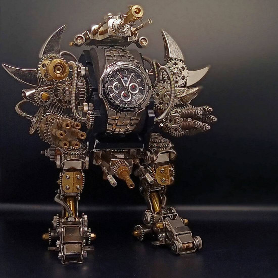 diy mechanical watch metal assembly mecha creative decor model diy mechanical watch metal assembly mecha creative decor model