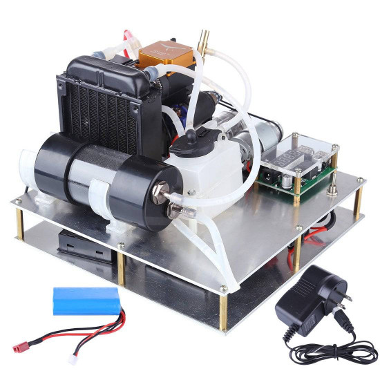 diy toyan methanol engine model modified into micro water-cooled generator set