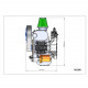 dle200 powered parachutes gasoline engine two-cylinder two stroke air cooled electric start (standard exhaust pipe) dle200 powered parachutes gasoline engine two-cylinder two stroke air cooled electric start (standard exhaust pipe)