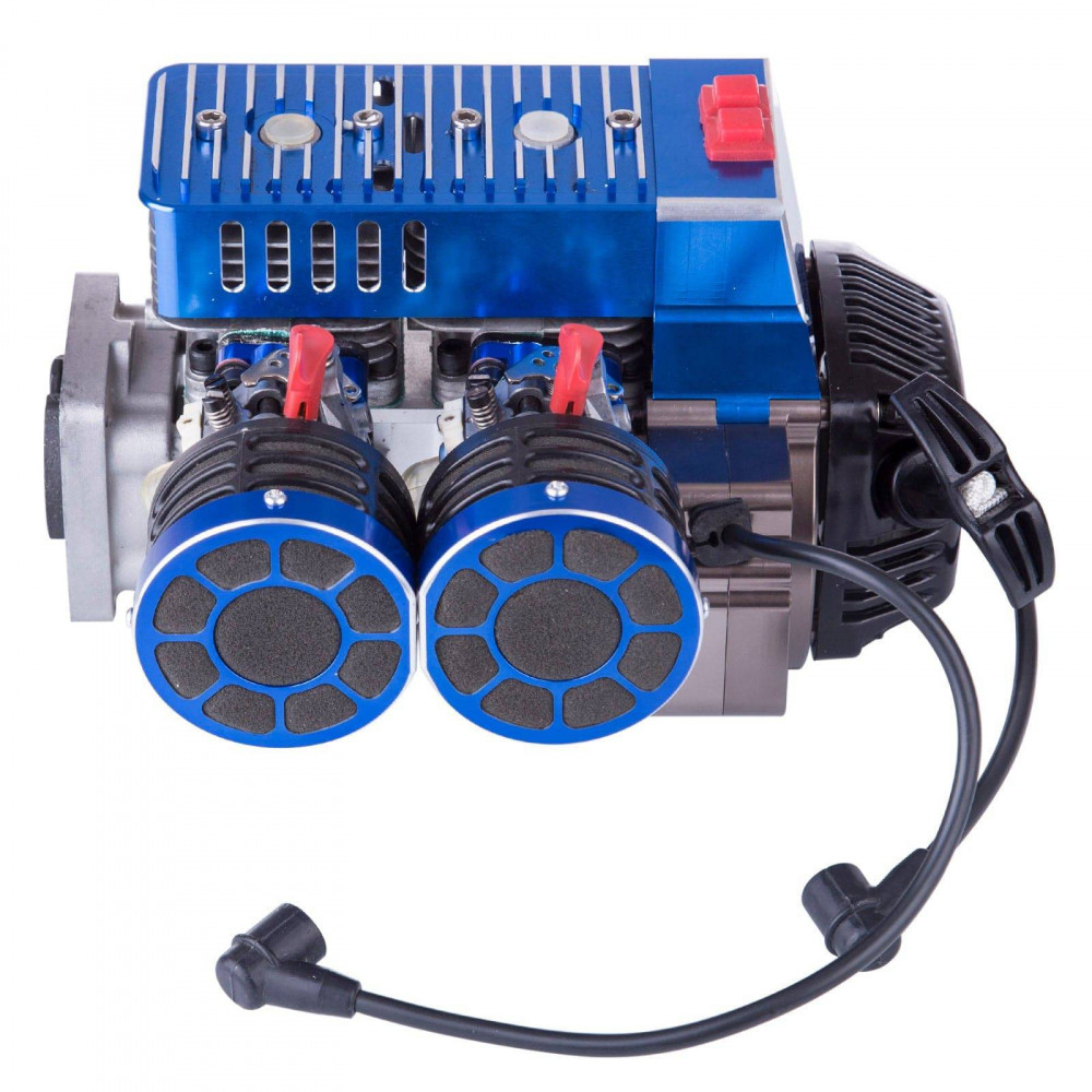 double-cylinder 60cc inline gasoline engine for 1/5 rc car hpi baja ...