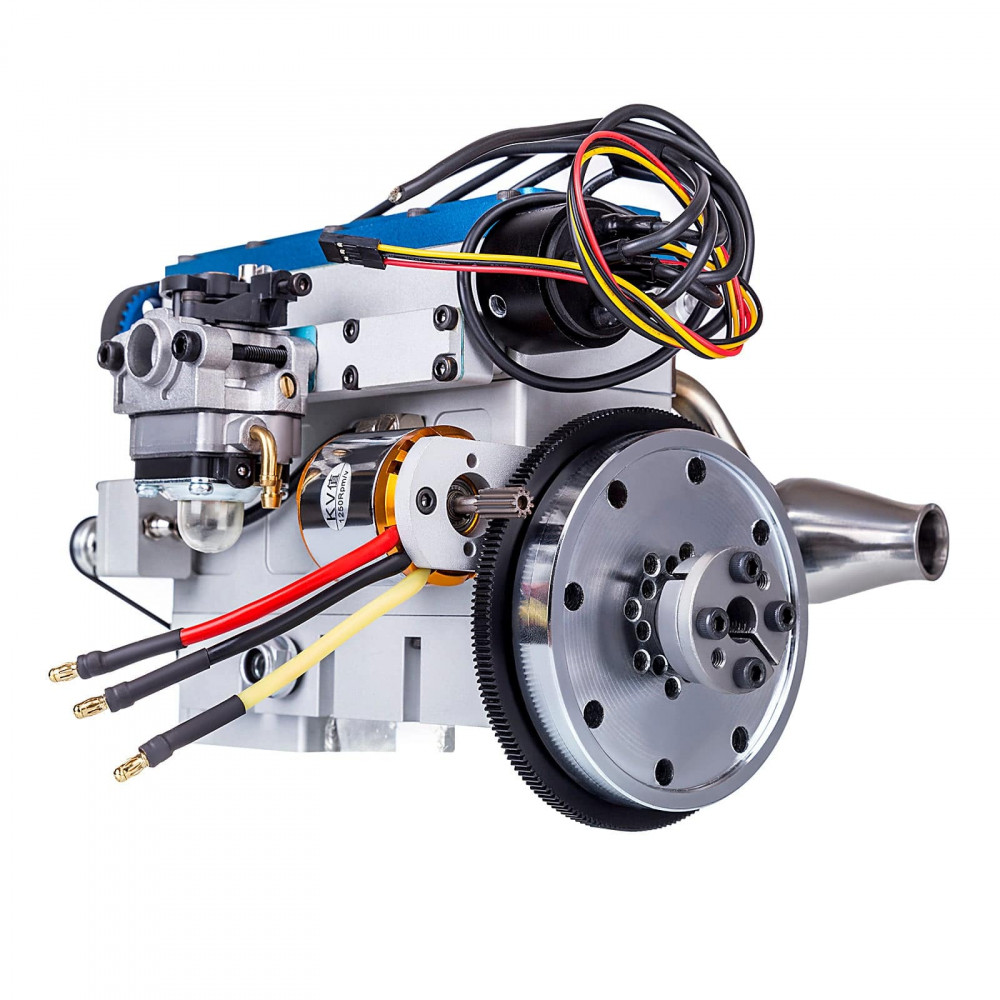 Rc Inline Engine enjomor 36cc i4 dohc 4-cylinder inline four-stroke water-cooled ...