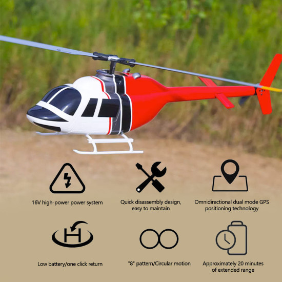 flywing bell-206-v2 470-class rc helicopter model 2.4g rc 6ch electric airplane flywing bell-206-v2 470-class rc helicopter model 2.4g rc 6ch electric airplane