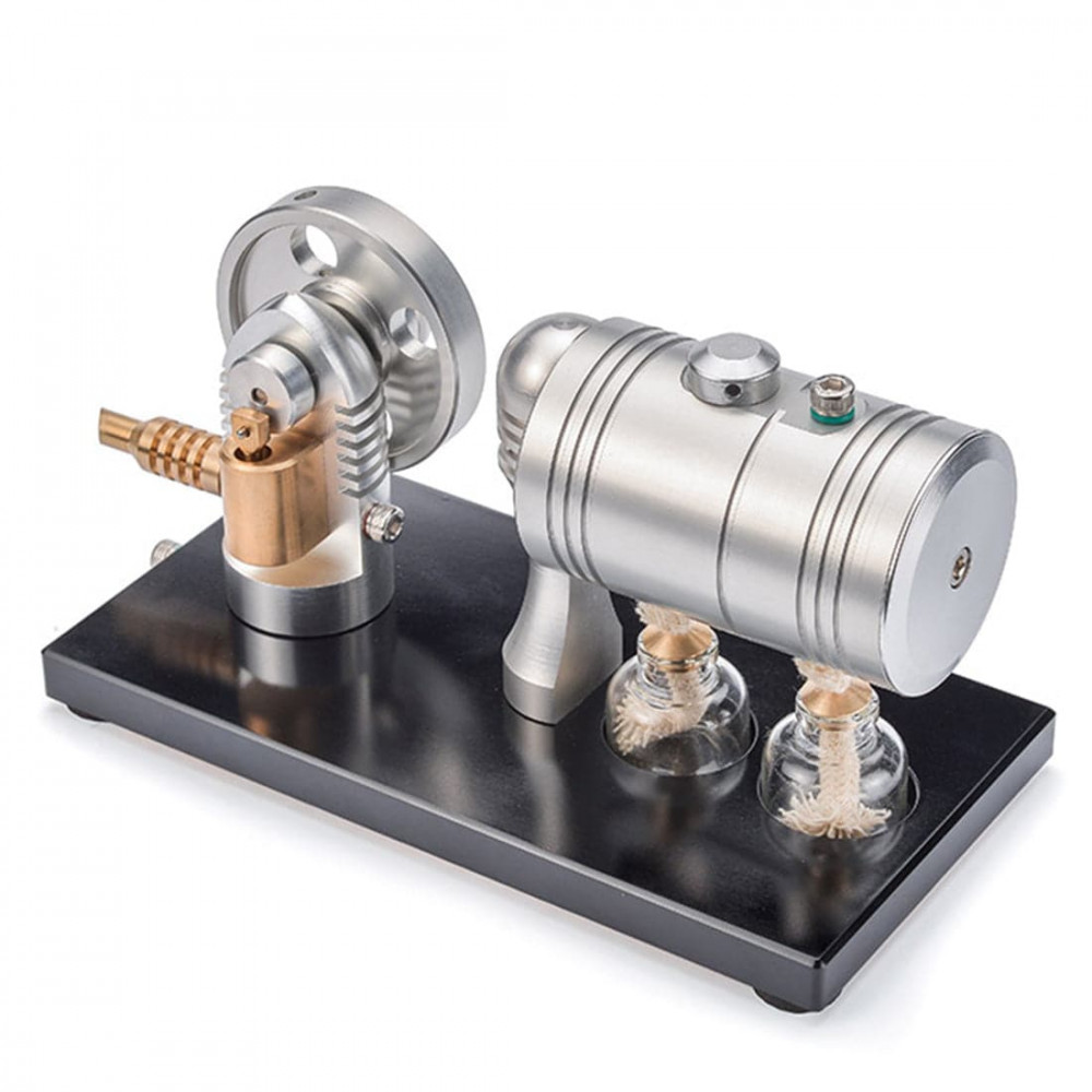 full metal retro style engine steam engine model with boiler alcohol ...
