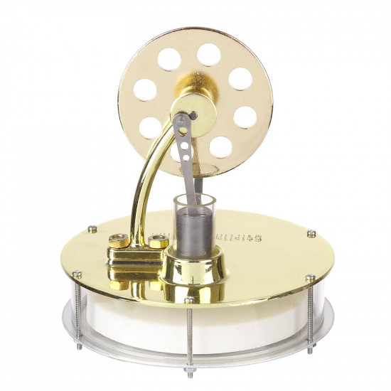 golden metal low temperature powered stirling engine model
