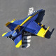 hand throwing epo foam rc fighter jet plane 475mm wingspan pnp - blue hand throwing epo foam rc fighter jet plane 475mm wingspan pnp - blue