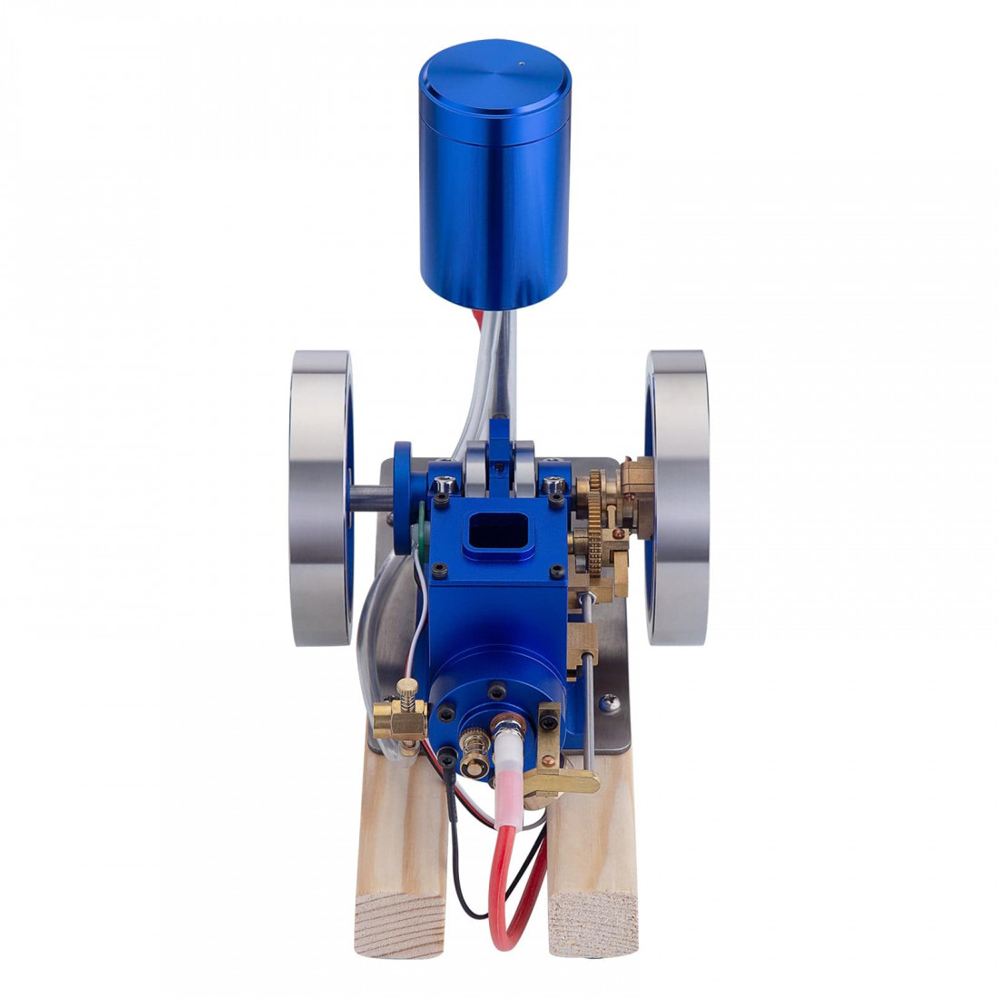 hit & miss gas model engine with wooden base fuel tank water cooled ice ...