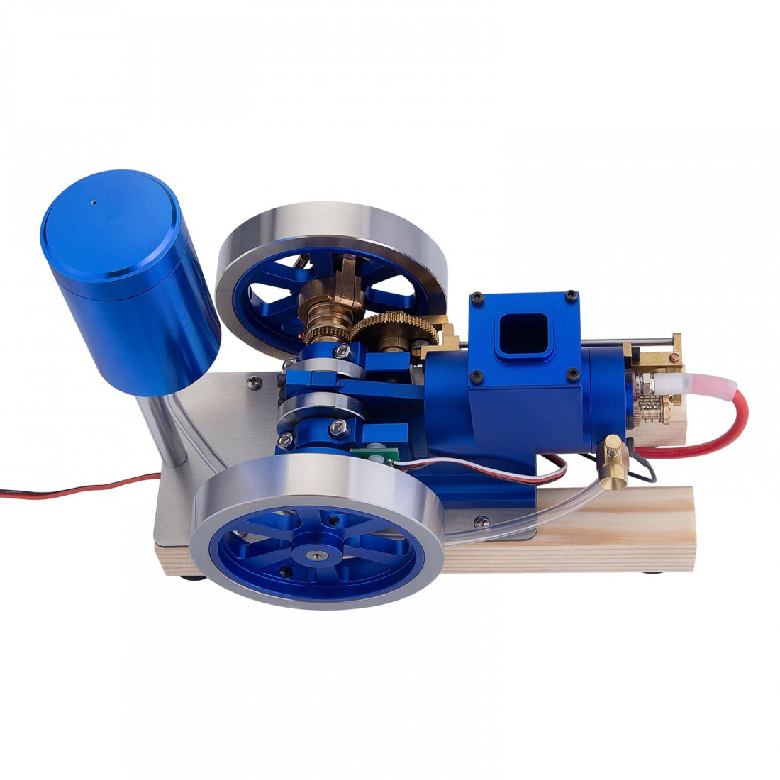 hit & miss gas model engine with wooden base fuel tank water cooled ice ...