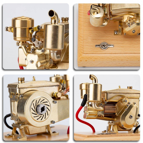 horizontal single-cylinder four-stroke mini gas tractor engine ice model 1.9cc m21 horizontal single-cylinder four-stroke mini gas tractor engine ice model 1.9cc m21