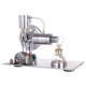 l type silver stirling engine generator model with bulb voltage digital display meter