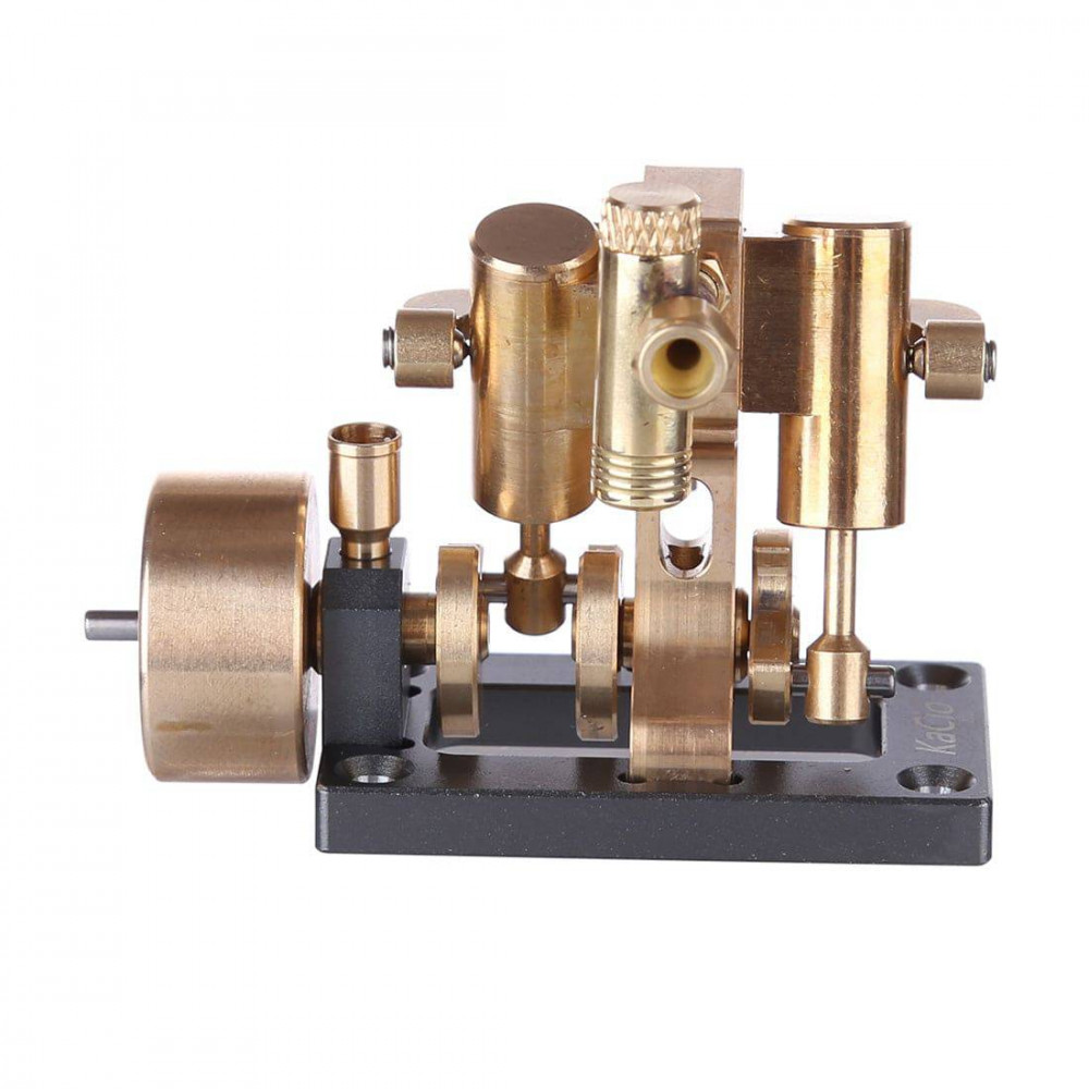 mini inline double-cylinder swing steam engine model (without boiler ...