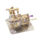 mini v4 brass steam engine model reverse gearbox (without boiler) mini v4 brass steam engine model reverse gearbox (without boiler)