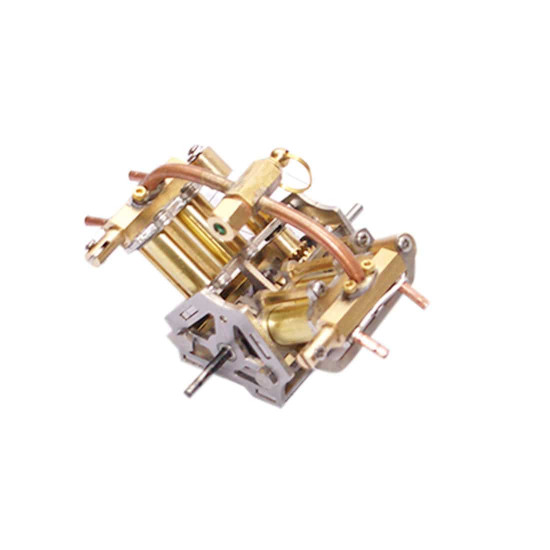 mini v4 brass steam engine model reverse gearbox (without boiler) mini v4 brass steam engine model reverse gearbox (without boiler)