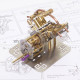 mini v4 brass steam engine model reverse gearbox (without boiler) mini v4 brass steam engine model reverse gearbox (without boiler)