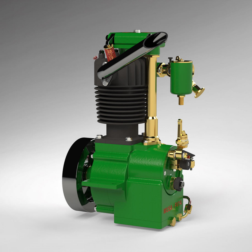 7cc musa fv1a kw-ohv 7cc air-cooled ohv four-stroke single-cylinder ...