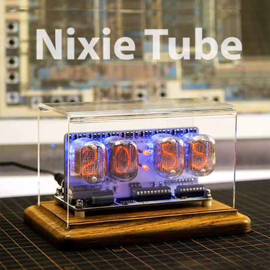 nostalgic nixie vacuum tube clock in-12 retro electronic clock nostalgic nixie vacuum tube clock in-12 retro electronic clock
