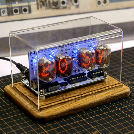 nostalgic nixie vacuum tube clock in-12 retro electronic clock nostalgic nixie vacuum tube clock in-12 retro electronic clock