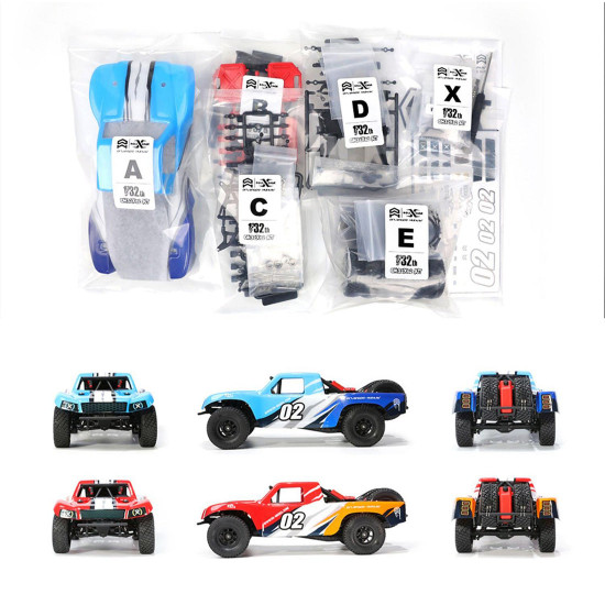 oh32x02 1/32 rwd rc car 2.4g rc electric straight bridge off-road short truck model - frame kit version oh32x02 1/32 rwd rc car 2.4g rc electric straight bridge off-road short truck model - frame kit version
