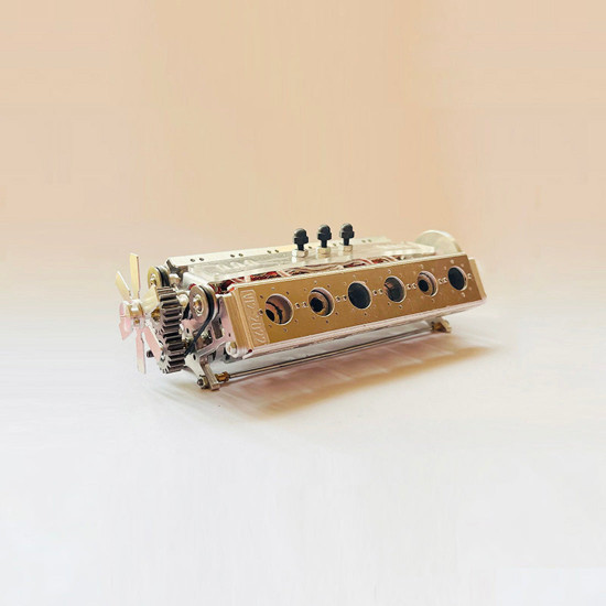 running v12 solenoid engine metal brushless electromagnetic engine model