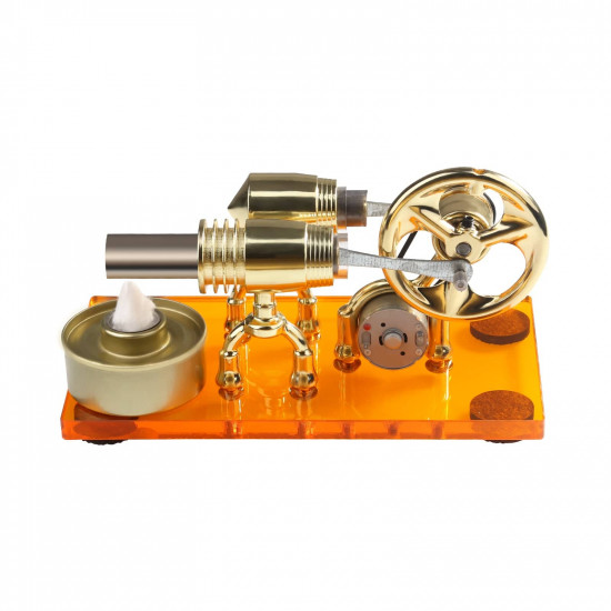 γ-shape hot-air led external combustion stirling engine model γ-shape hot-air led external combustion stirling engine model