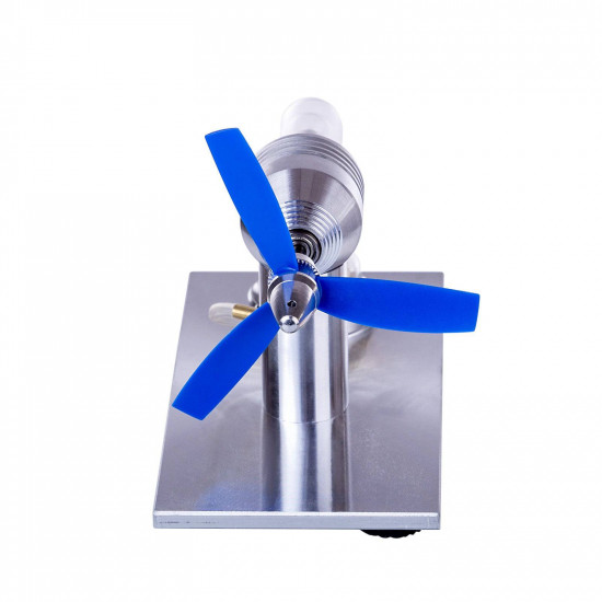 single cylinder sterling engine model with 3-blade fan science experiment stem toy single cylinder sterling engine model with 3-blade fan science experiment stem toy