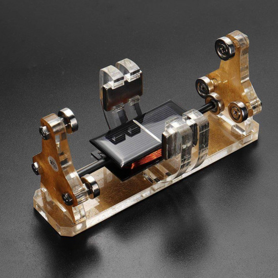 stark horizontal double-sided magnetic levitation suspension solar motor model