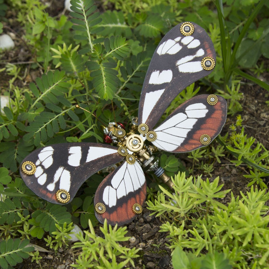 steampunk 3d butterfly model metal puzzle diy assembly kit for kids, teens and adults (150pcs+) steampunk 3d butterfly model metal puzzle diy assembly kit for kids, teens and adults (150pcs+)