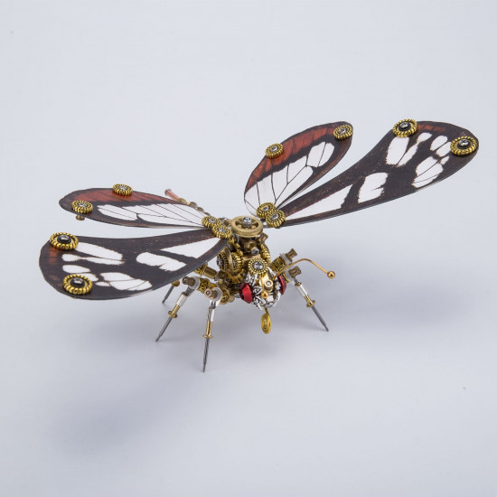 steampunk 3d butterfly model metal puzzle diy assembly kit for kids, teens and adults (150pcs+) steampunk 3d butterfly model metal puzzle diy assembly kit for kids, teens and adults (150pcs+)